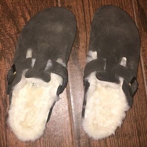 Fleece lined Birkenstocks!